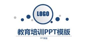 Weiße einfache dreidimensionale mikrodreidimensionale Bildungstrainings-ppt-Vorlage