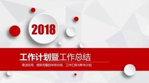 بسيطة صغيرة ثلاثية الأبعاد خطة عمل ملخص تقرير قالب باور بوينت