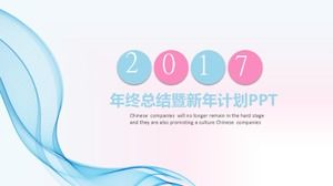 Petit modèle ppt de plan de nouvel an frais et élégant