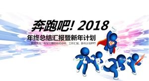 Template ppt laporan kerja penjahat bisnis 3d