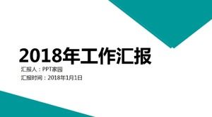 Moda ve basit kişisel çalışma raporu ppt şablonu