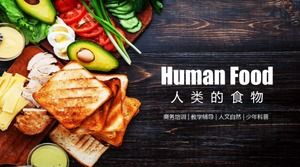 Food meat ppt template