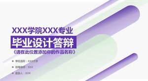 Fioletowy projekt ukończenia szkoły szablon odpowiedzi ppt