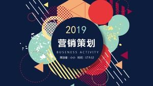 Znakomity kreatywny płaski szablon planowania marketingowego ppt