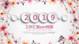 Șablon ppt frumos și elegant de raport de lucru