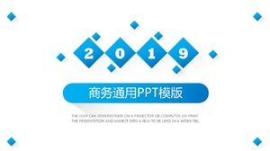 Синий простой бизнес общий шаблон п.п.