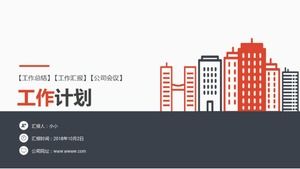 Kreatywny biznes wykwintny szablon planu pracy ppt