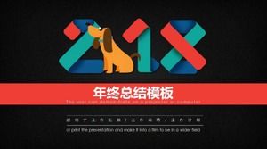 Kreatywne mieszkanie na koniec roku szablon podsumowanie ppt