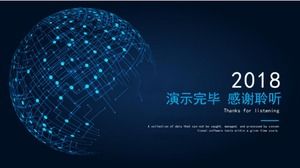 PPT-Vorlage für mobile Internettechnologie