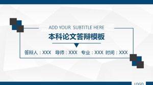 Template ppt pertahanan tesis sarjana biru sederhana