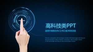 Pobieranie zaawansowanego technologicznie szablonu slajdów PPT