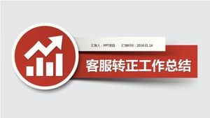 Concise customer service conversion work summary ppt template