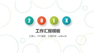 Micro stereo creative personal work report ppt template