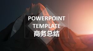 Plantilla ppt de resumen de negocios extranjeros simple y de moda