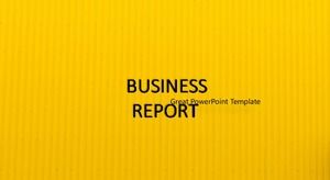 Simple yellow business report ppt template