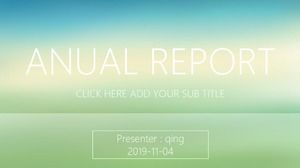 Prosty i świeży szablon raportu z pracy ppt