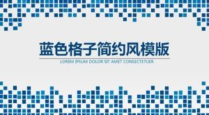 블루 그리드 작업 계획 보고서 일반 ppt 템플릿