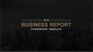 Modèle universel ppt de plan de travail classique du nouvel an noir