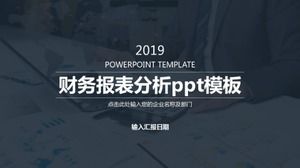 Modèle ppt d'analyse de rapport financier sur l'atmosphère des affaires
