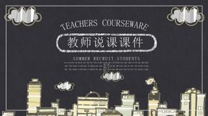 Kreative Tafellehrer-Sprechstunde ppt-Vorlage