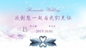 Güzel ve zarif sevgililer günü ppt şablonu