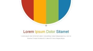 Taze ve modaya uygun iş özeti ppt şablonu