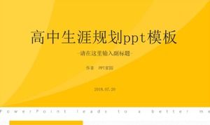 Plantilla ppt de planificación de carrera en la escuela secundaria