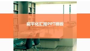 Template ppt laporan kerja umum yang datar dan ringkas