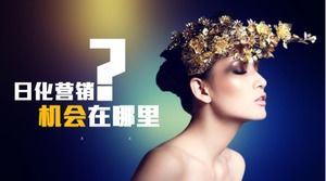 رائعة أزياء مستحضرات التجميل قالب باور بوينت المبيعات