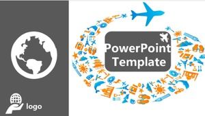 Avrupa ve Amerikan tarzı yıl sonu çalışma raporu iş ppt şablonu