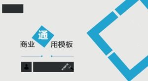 Modèle ppt de planification de résumé annuel d'entreprise bleu classique