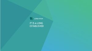 清新簡潔的年終工作總結ppt模板