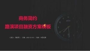 Raport anual rezumat ppt template_black business