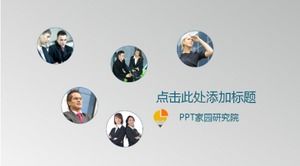 Creative flat innovation project defense ppt template