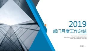 Departament miesięczne podsumowanie pracy szablon ppt