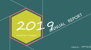 Modèle ppt de plan d'affaires d'étudiant plat rafraîchissant