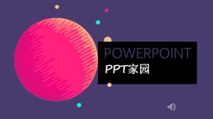 Modèle de ppt de livre de planification d'entreprise plat de dessin animé