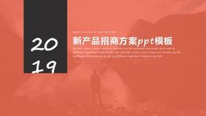 Modello ppt del piano di investimento del nuovo prodotto