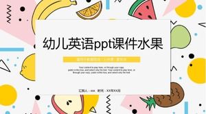 Fruits de cours d'anglais ppt pour enfants
