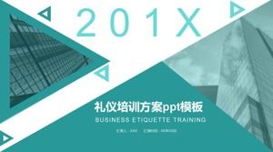 Modello ppt del piano di formazione dell'etichetta