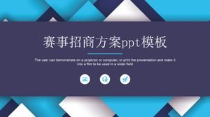 Modèle de plan d'investissement de la concurrence ppt