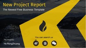 Modelo de ppt de debriefing pessoal criativo fresco e elegante