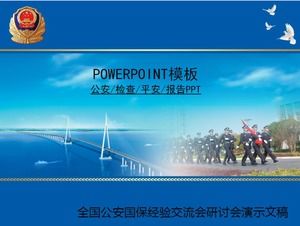 Modello ppt dell'organo di pubblica sicurezza