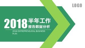 Basit ve cömert şablon (çimen yeşili arka plan)