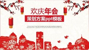 年次会議計画計画pptテンプレート