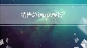 Templat ppt ringkasan penjualan bisnis yang segar dan sederhana