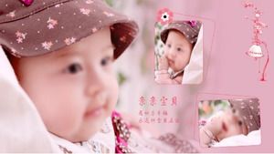 Baby electronic album ppt template