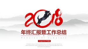 Modello PPT di riepilogo del lavoro di un anno del team di classe