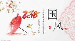 PPT-Vorlage für die Unternehmensimageplanung