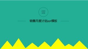Modello ppt del piano mensile di vendita